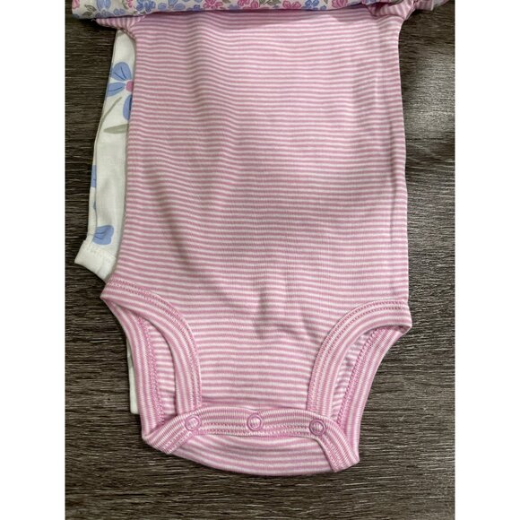 Carters 3-Piece Baby Girl Bodysuit Set Size 6 months Short Sleeve NWT - Picture 5 of 6